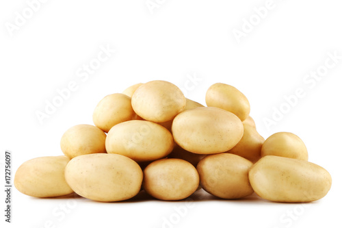 Potatoes isolated on a white background