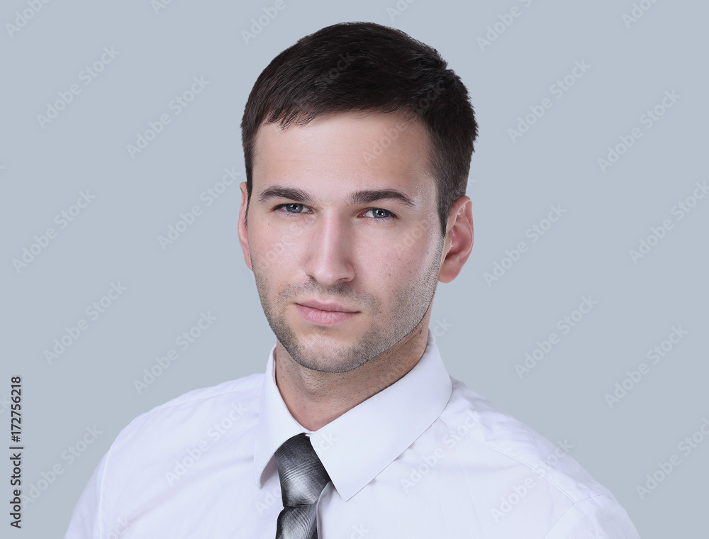 Closeup portrait of a confident handsome businessman Closeup portrait of a confident handsome businessman