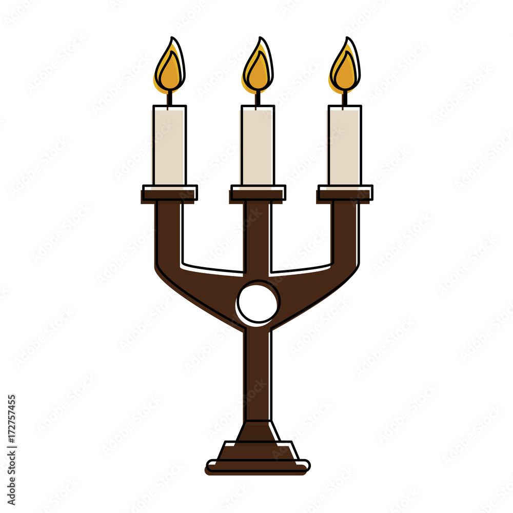 chandelier with lit candles icon image vector illustration design chandelier with lit candles icon image vector illustration design