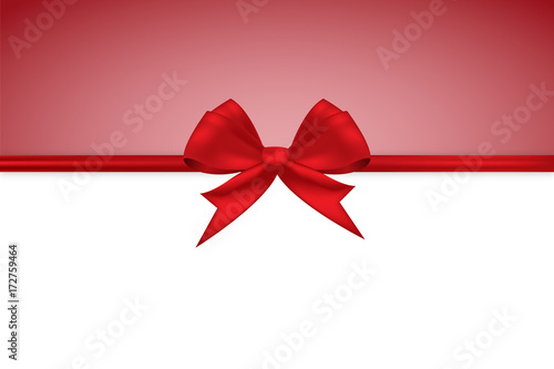 rote Geschenkschleife - Hintergrund - Banner