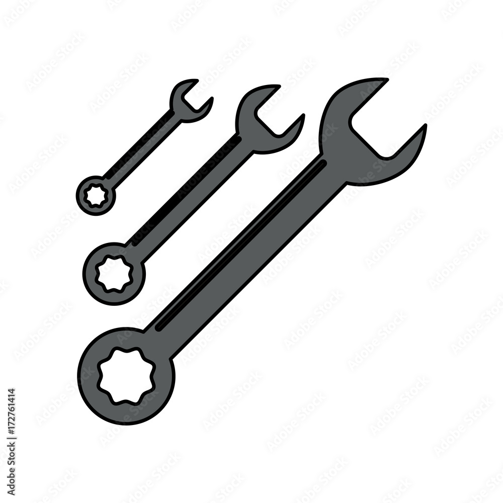 wrench spanners icon image vector illustration design wrench spanners icon image vector illustration design