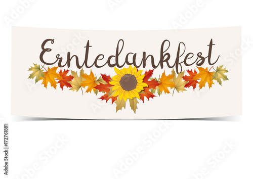 Erntedankfest Banner Schild
