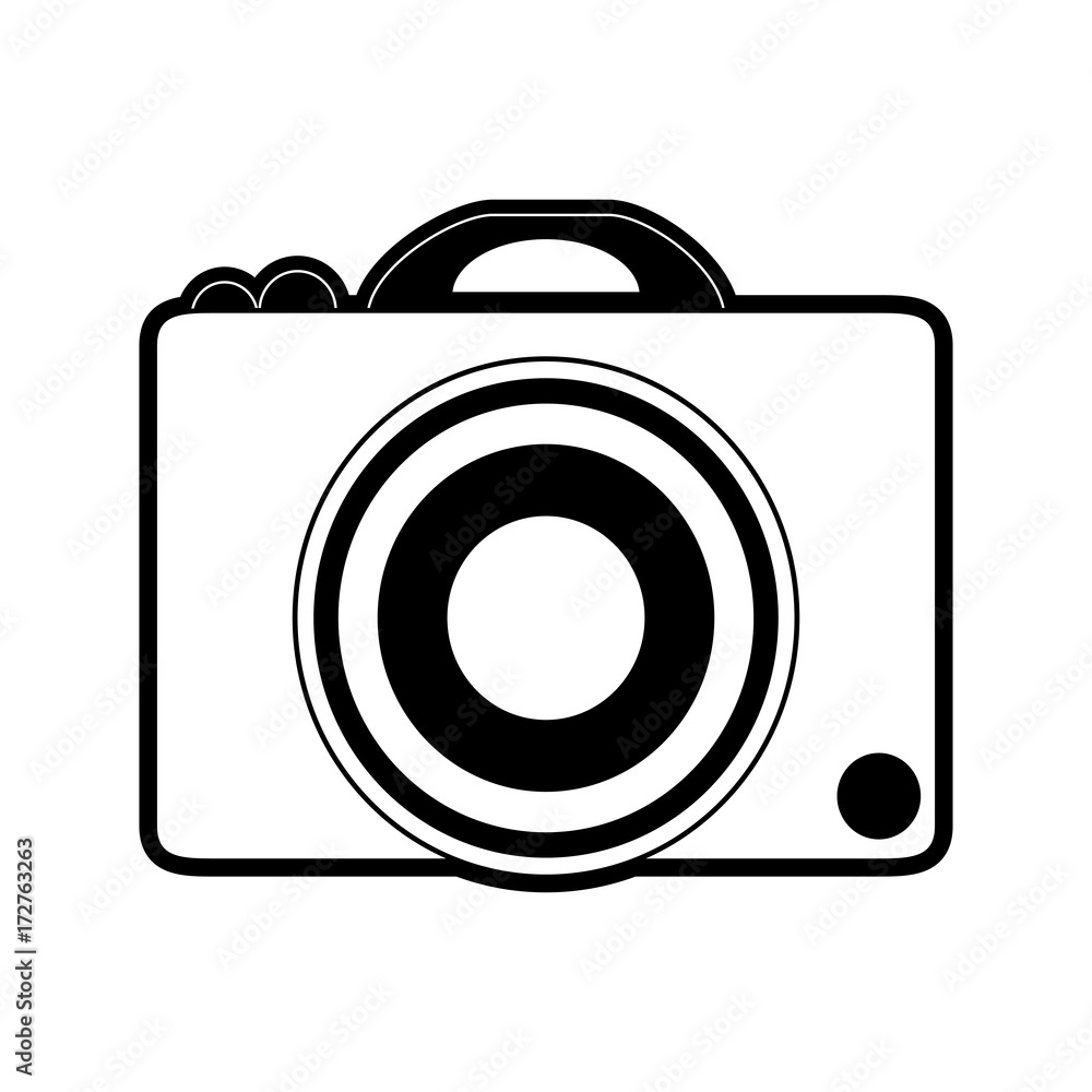 photographic camera icon image vector illustration design black and white photographic camera icon image vector illustration design black and white