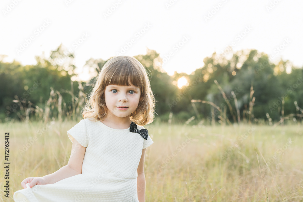 Girl Stares At The Camera