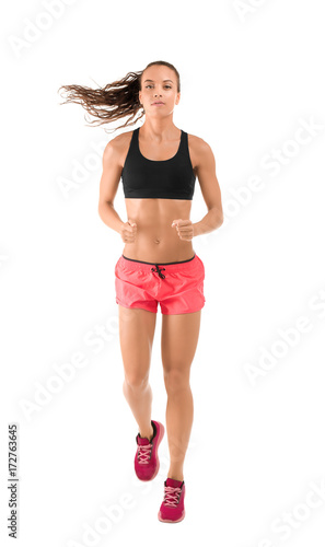 Beautiful young woman in sp...