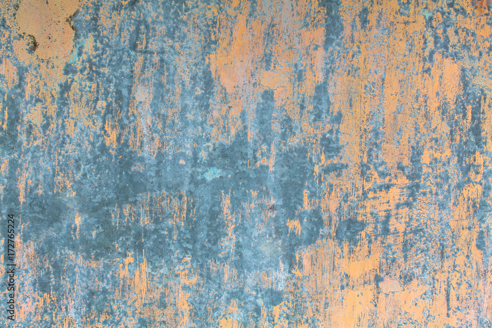 Texture rusty metal wall with peeling paint. Texture rusty metal wall with peeling paint.