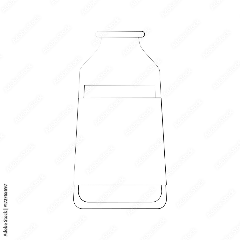 cosmetic bottle tinted glass icon image vector illustration design fine sketch line cosmetic bottle tinted glass icon image vector illustration design fine sketch line