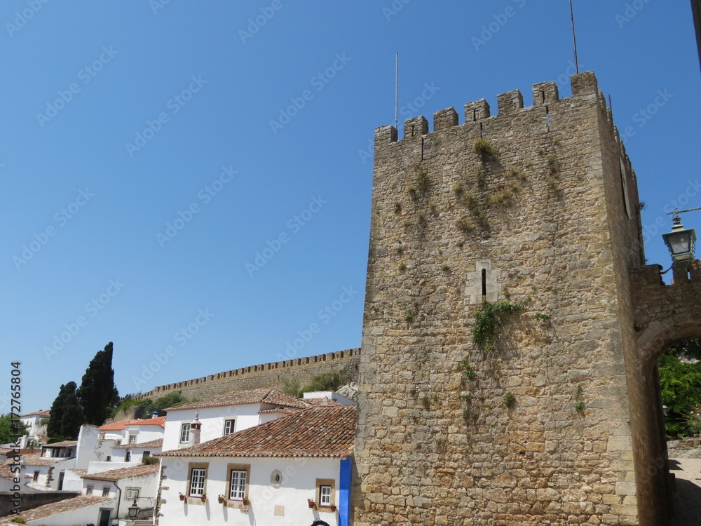 Portugal - Obidos - Ancienne tour médiévale