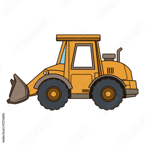 Forklift construction vehicle icon vector illustration graphic  design 