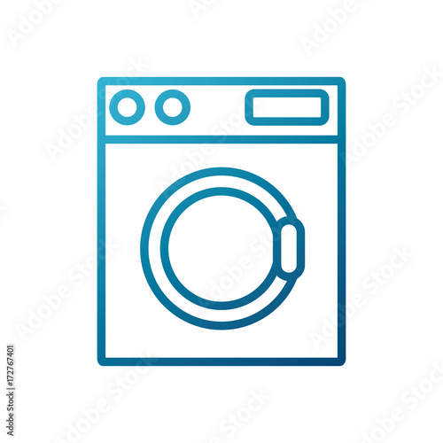 Washer machine appliance icon vector illustration graphic design