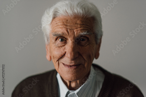 Portrait of senior man photo