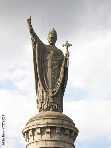 Quadro su tela Statue du pape Urbain II