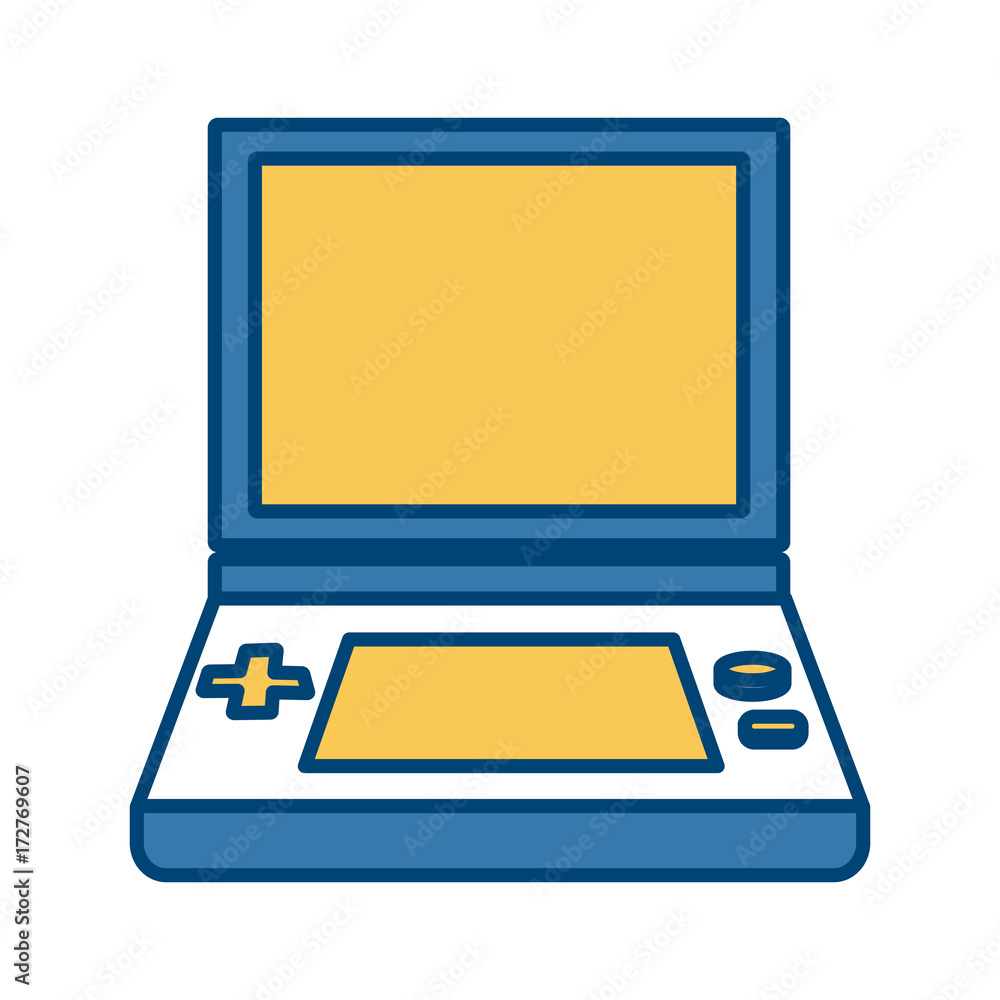 Portable videogame console icon vector illustration graphic design Portable videogame console icon vector illustration graphic design