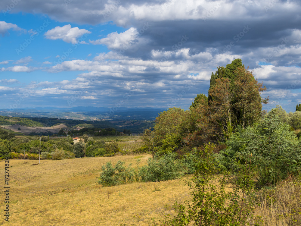 Great nature in the Italian Tuscany