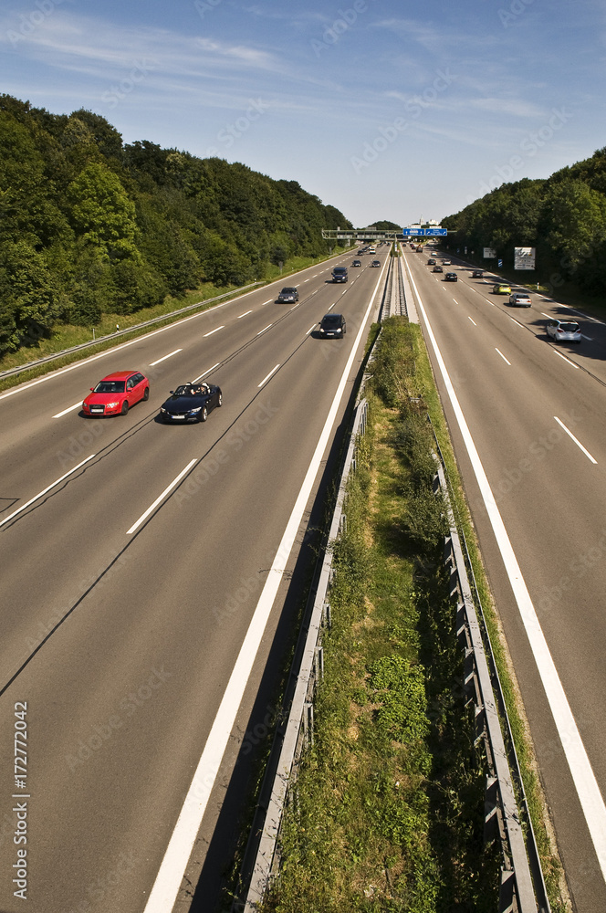 Autobahn A96, Autoverkehr, Schnellstraße, Transport, Verkehr