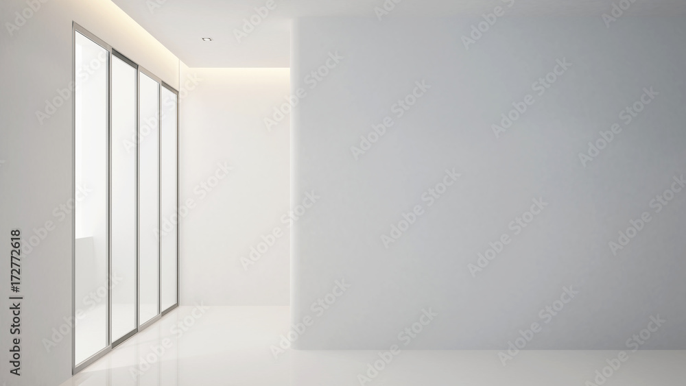 empty room in apartment or home for artwork - Interior design - 3D Rendering empty room in apartment or home for artwork - Interior design - 3D Rendering