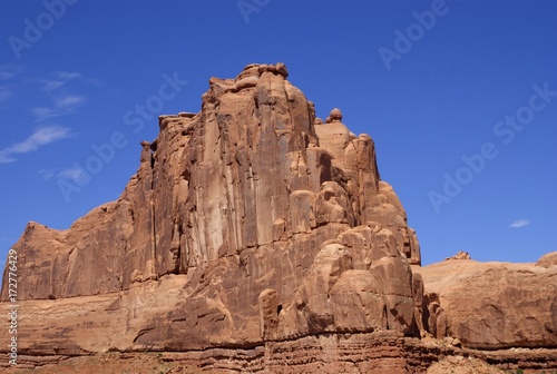 Navajo Sandstone Butte in Arches National Park