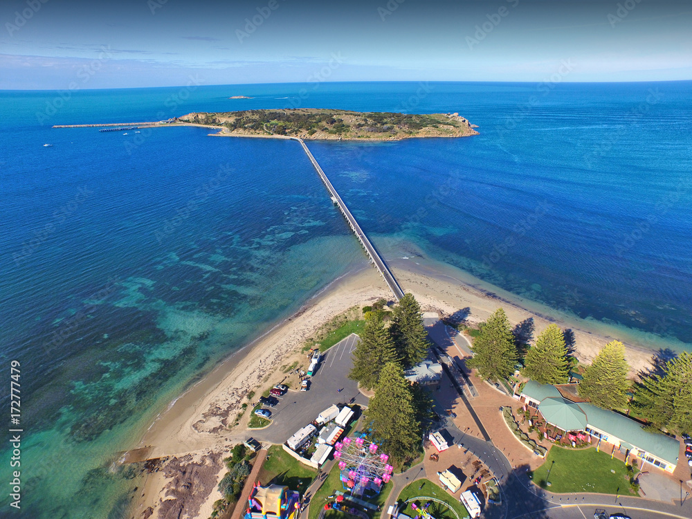 Granite Island causeway jetty at Victor Harbor (Harbour) South