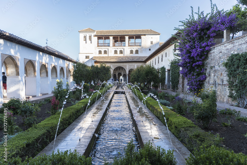 Alhambra's patio, Spain