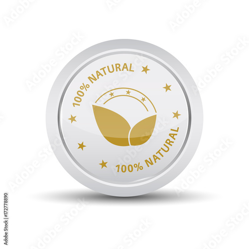 
100 percent natural with leaf icon. Natural stamp. Natural rubber stamp. Vector Natural stamp. Natural Grunge stamp. Roter stempel.