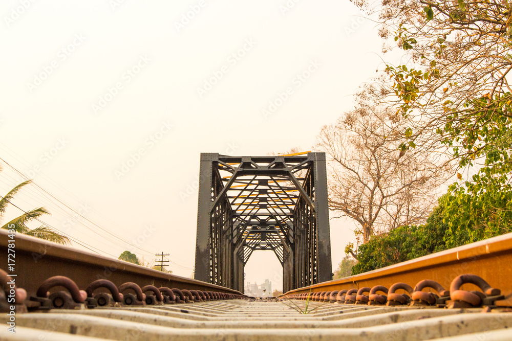 Fototapeta premium Railroad That long Very far