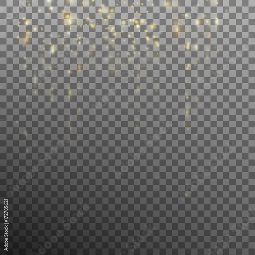Abstract gold bokeh background. EPS 10 vector