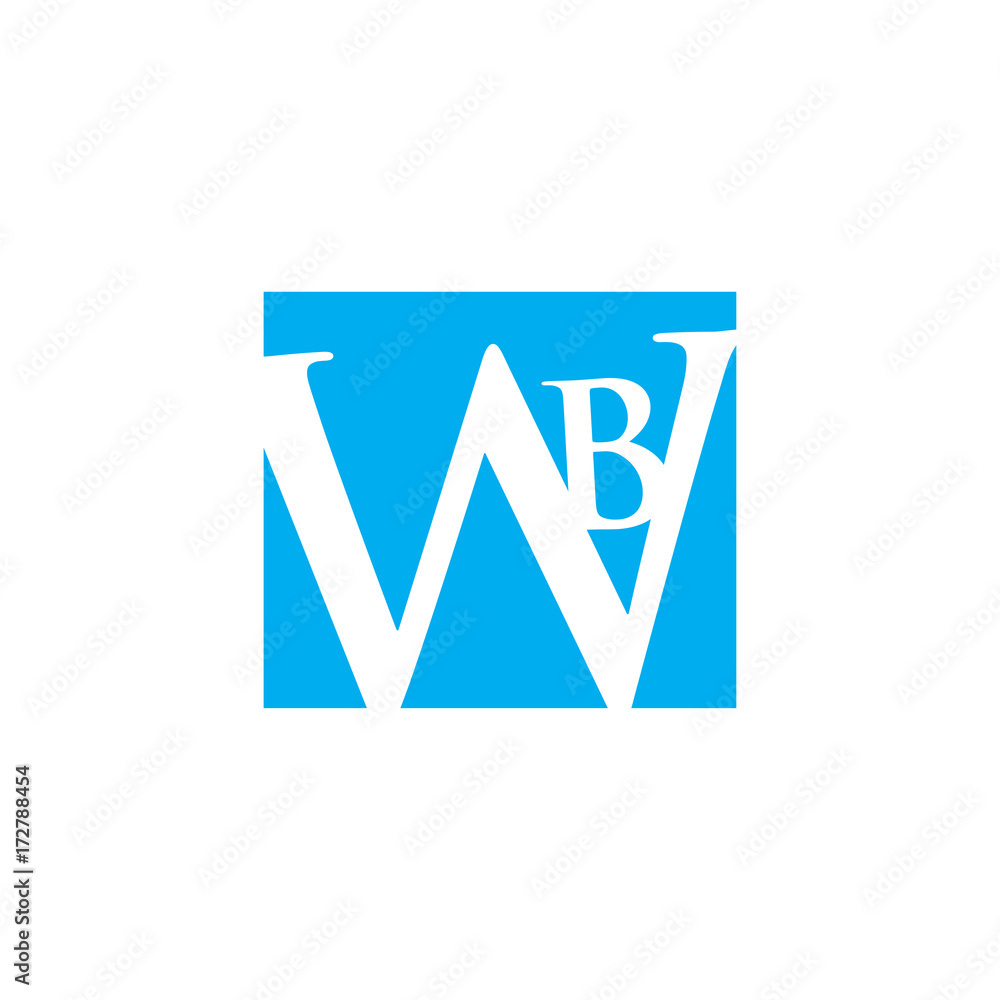 logo design letter w and b logo design letter w and b