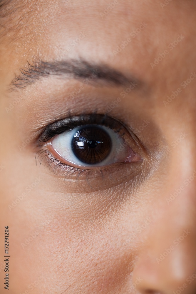 Obraz premium Womans eyes with eyebrows