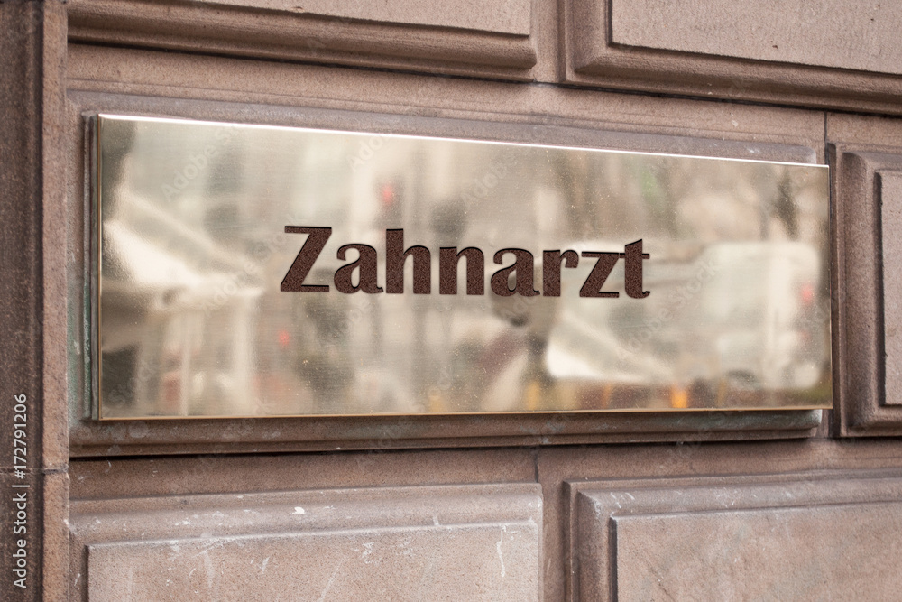 Schild 205 - Zahnarzt Schild 205 - Zahnarzt