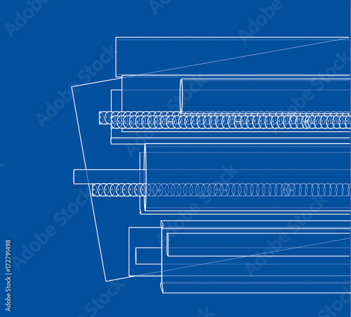 Rolled metal products. Vector