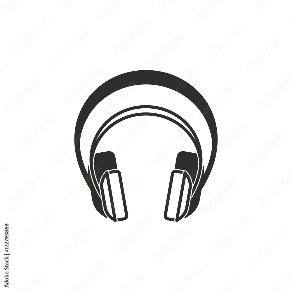 Headphone vector icon. Headphone vector icon.