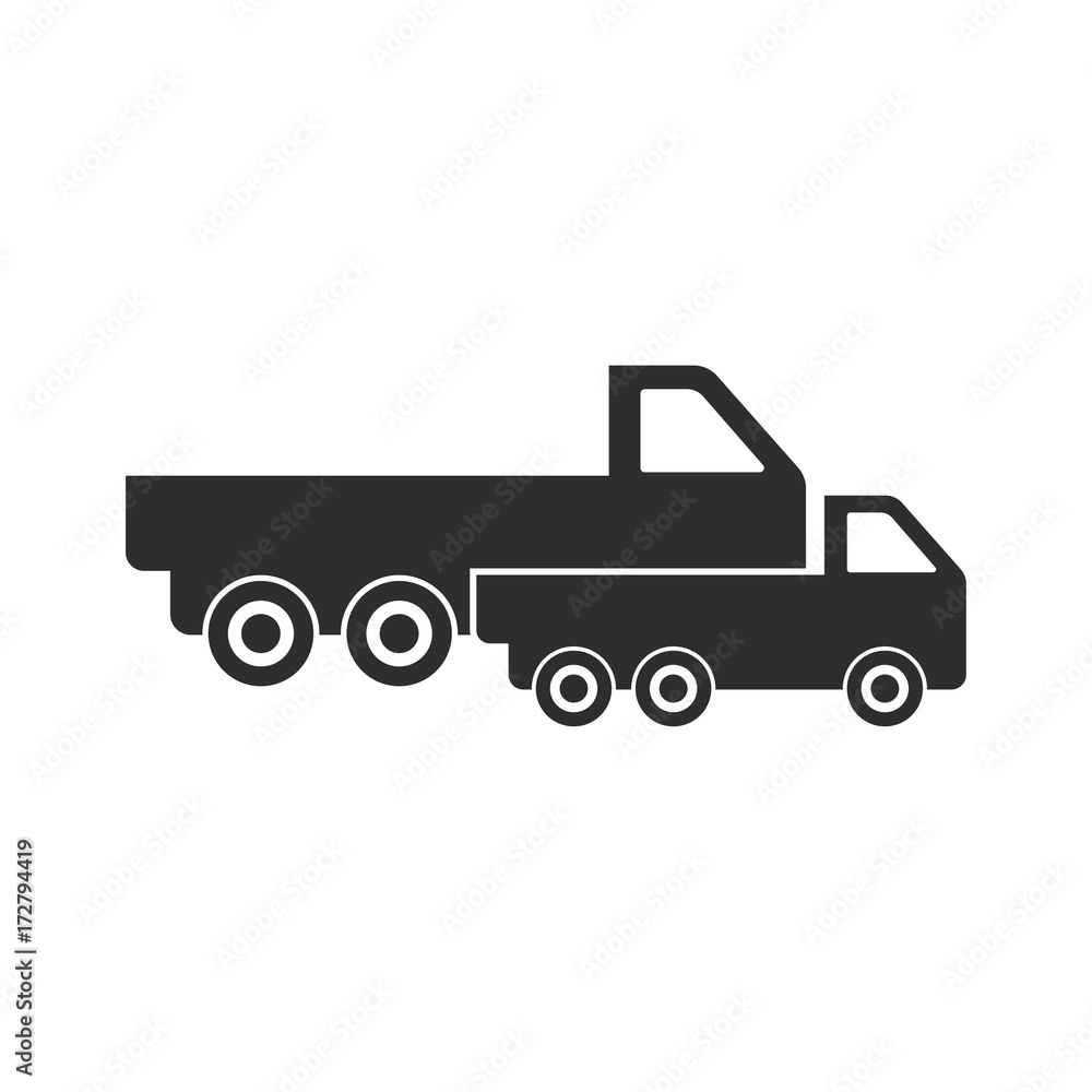 Truck vector icon. Truck vector icon.