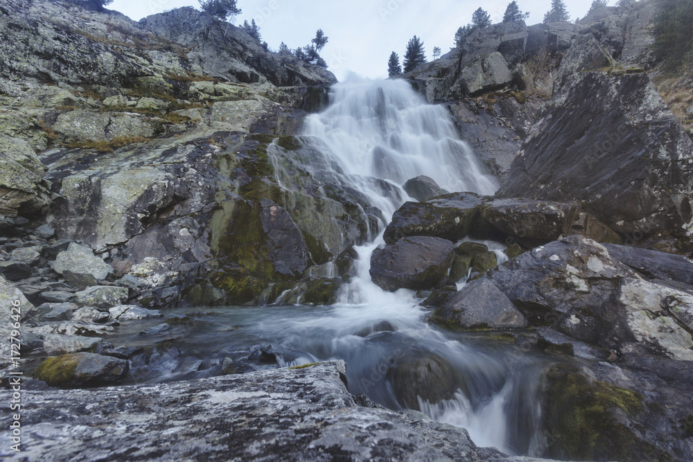 Kuiguk waterfall. Altai mountains landscape. Kuiguk waterfall. Altai mountains landscape.
