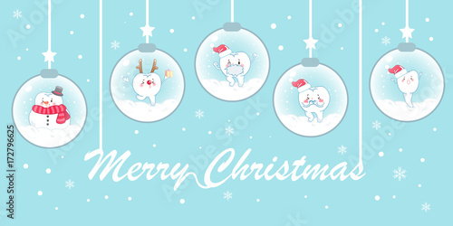 tooth with christmas
