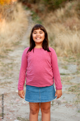 Little preteen girl in park © Gelpi