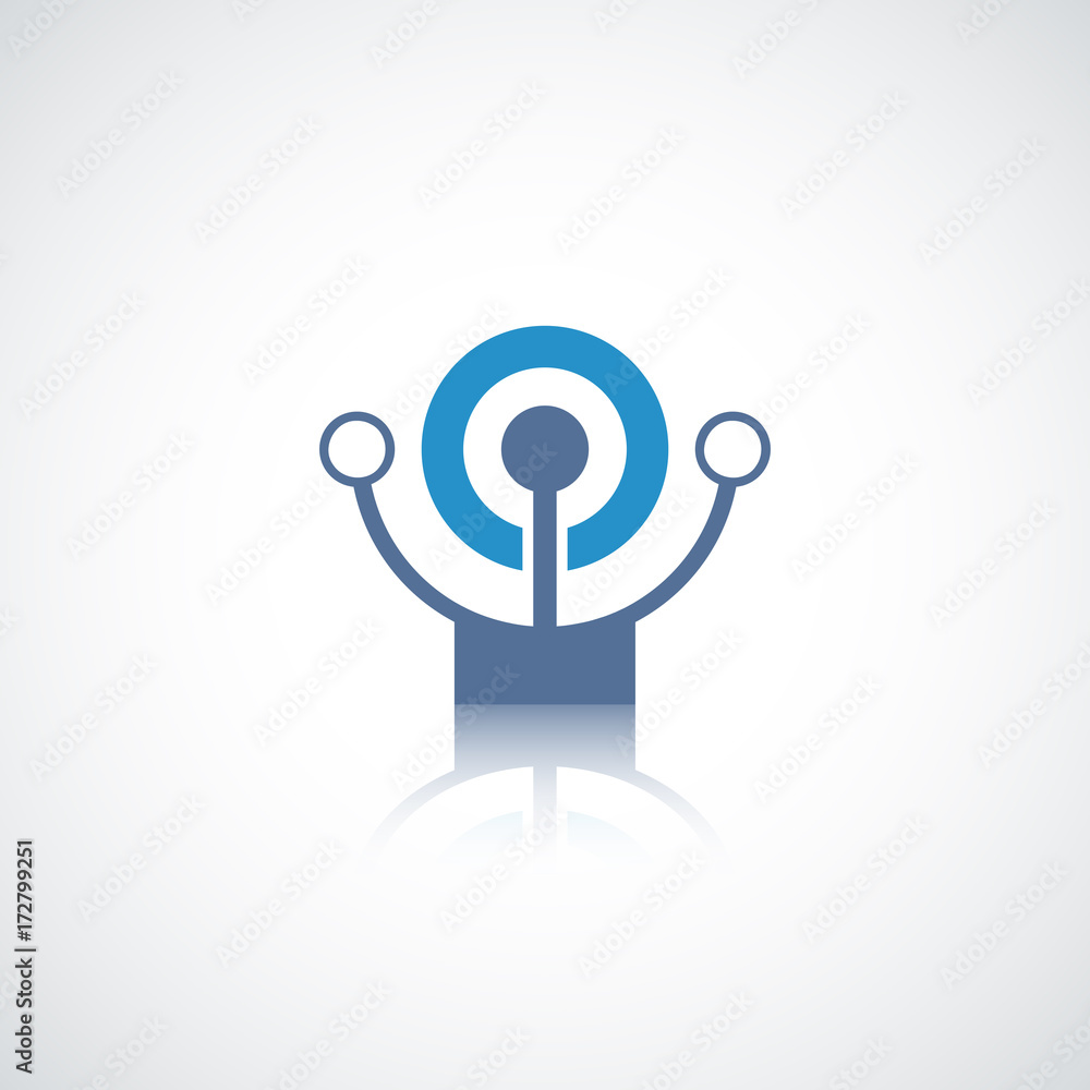 Circuit tech element. Communication logo template. Circuit tech element. Communication logo template.