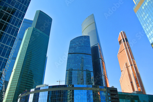 skyscrapers of Moscow-city in the business part of Moscow