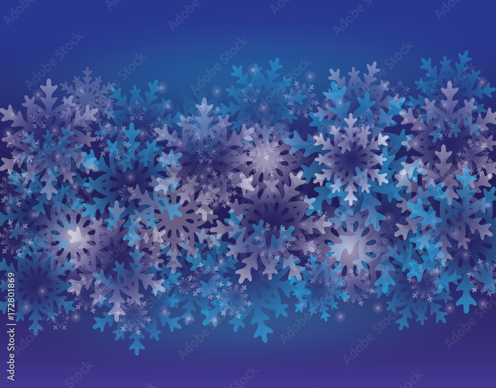 Illustration of Snowflakes Background for Christmas Illustration of Snowflakes Background for Christmas