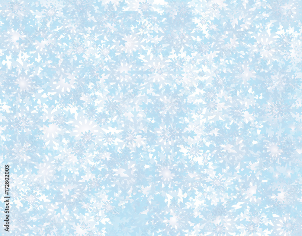 Illustration of Snowflakes Background for Christmas