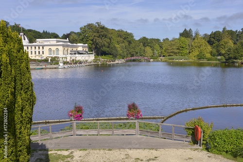 Lake of Bagnoles-de-l'Orne is a former commune in the Orne department in northwestern France. This town is famous for its hydrotherapic baths photo