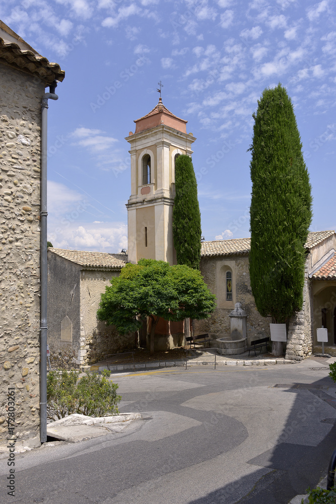 Chapel of Notre Dame de Protection at Le Haut de Cagnes sur Mer in southeastern France, department Alpes Maritimes