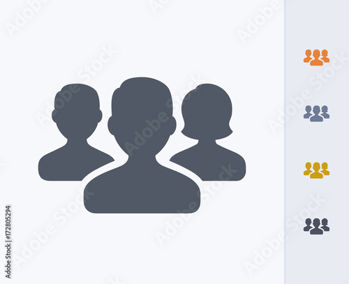 Avatar Group Leader - Carbon Icons. A professional, pixel-aligned icon  designed on a 32 x 32 pixel grid and redesigned on a 16 x 16 pixel grid for very small sizes.