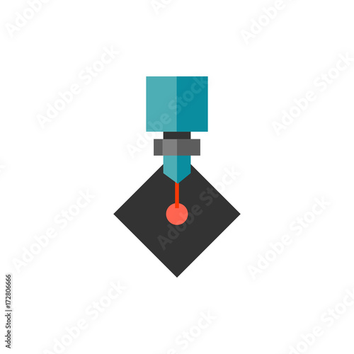 Laser cutting icon