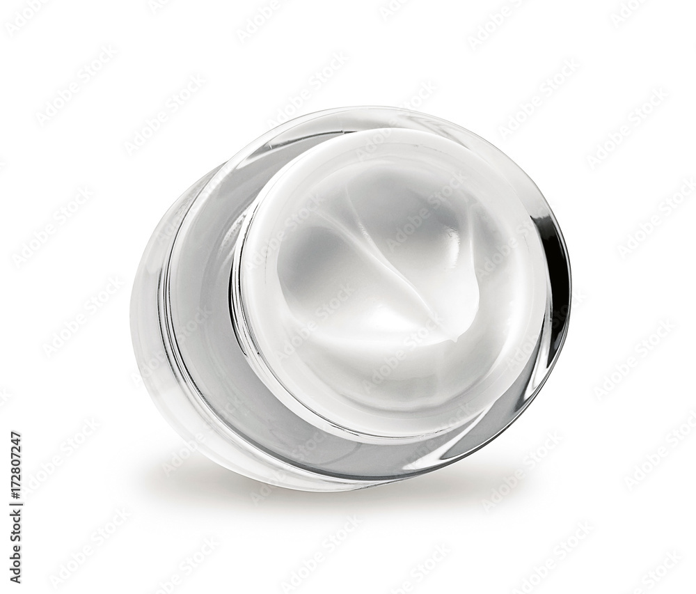Cosmetic cream isolated on white Cosmetic cream isolated on white