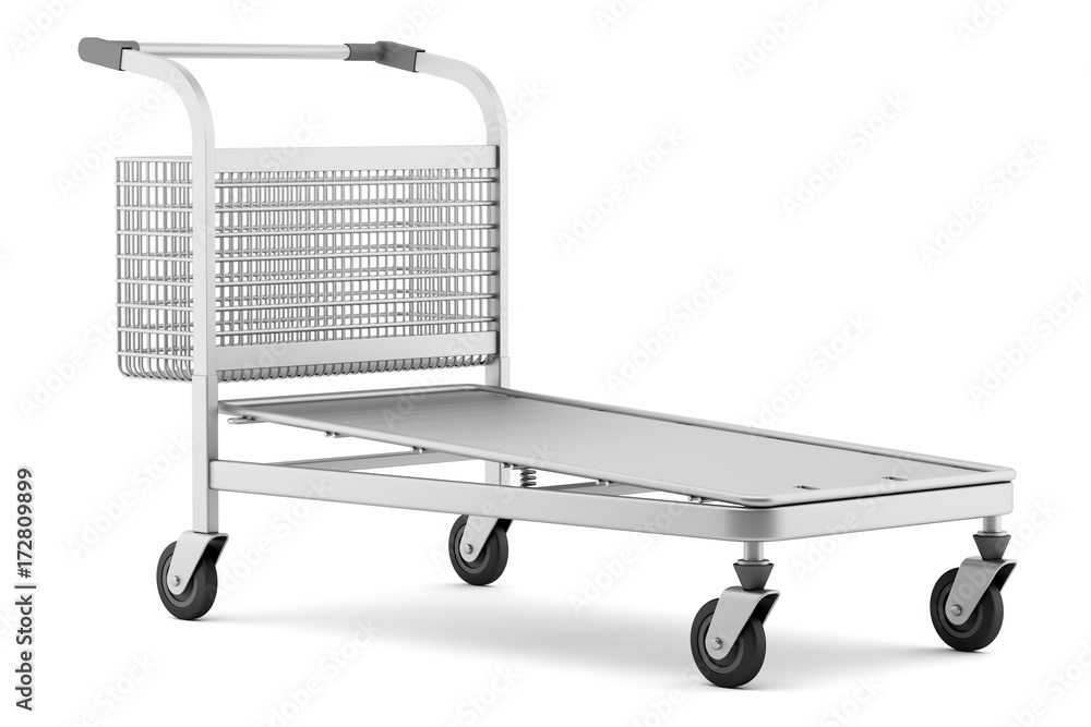 empty large shopping cart isolated on white background empty large shopping cart isolated on white background