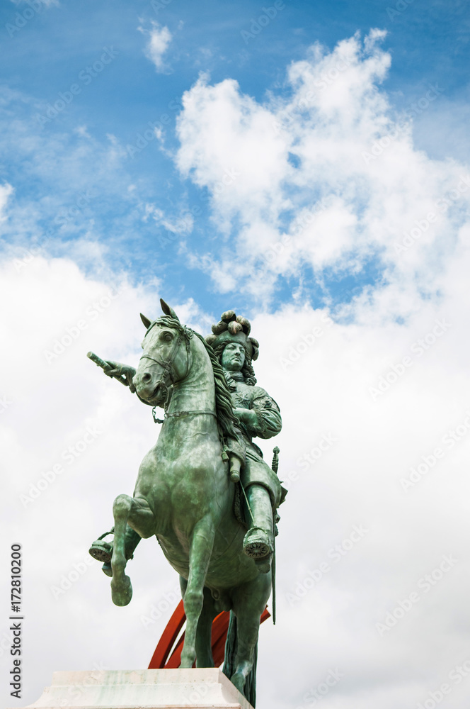 King Louis XIV monument at Palace of Versailles