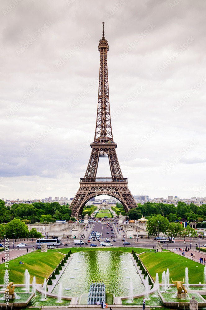 Eiffel Tower view from Place du Trocadero