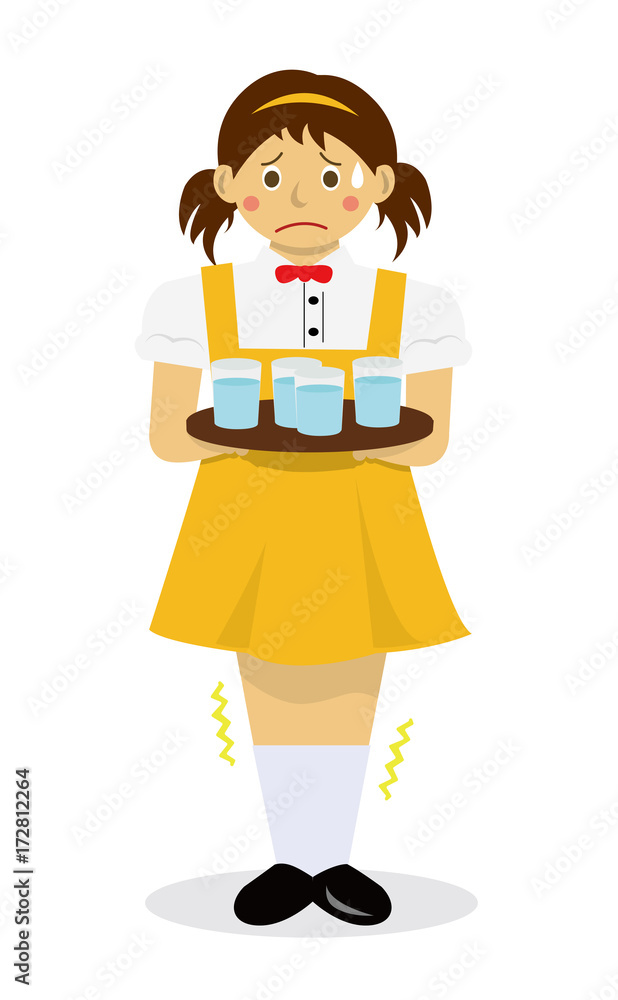 Young woman's leg pain vector illustration Young woman's leg pain vector illustration