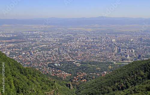 aerial view of bulgarian capital Sofia © babble