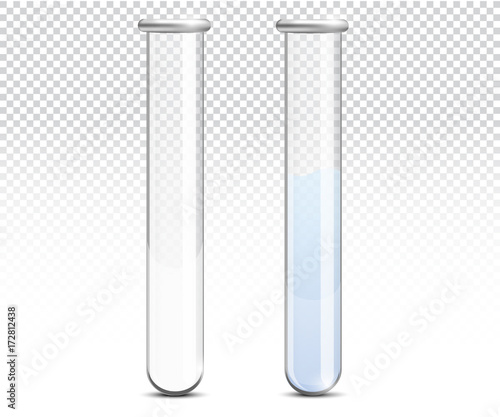 Empty glass tube